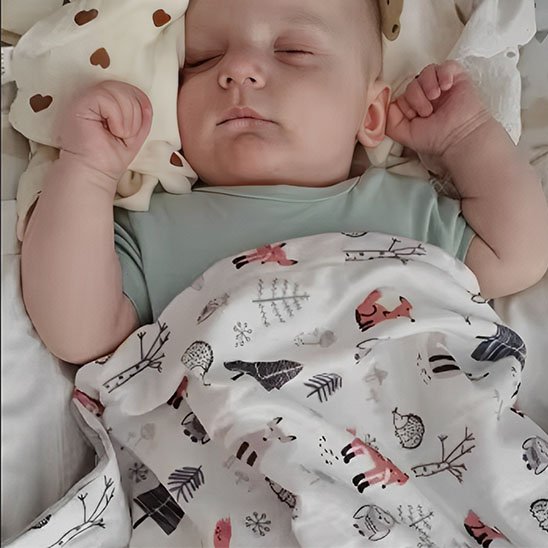 Couverture bébé renard