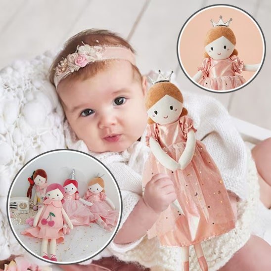 Doudou bébé fille | CUDDLEDOLL™ - Bebe Doudou