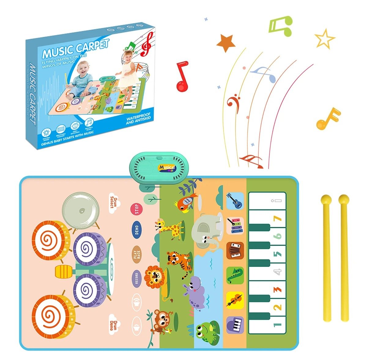 JOUET BEBE|PLAYMAT™ - TAPIS MUSICAL - Bebe Doudou