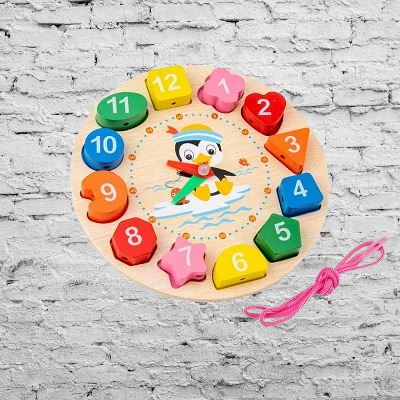 Jouet Montessori Bois - WoodenToys™ - Horloge - Bebe Doudou