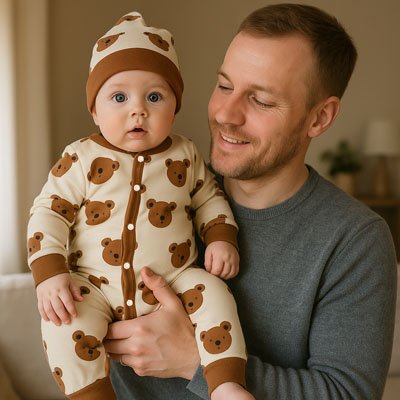 	Pyjama bébé garçon avec papa